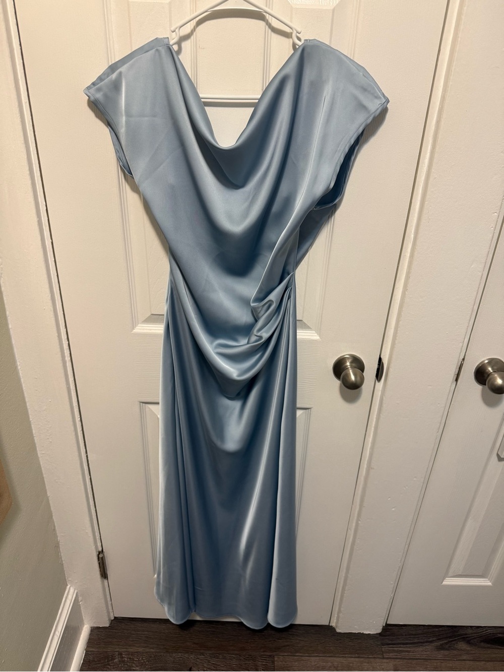 Size 10 Sam Edelman Slim Maxi Dress Glacier Blue NWT
